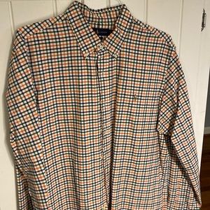 Polo by Ralph Lauren button down long sleeve plaid oxford shirt. Size XL.